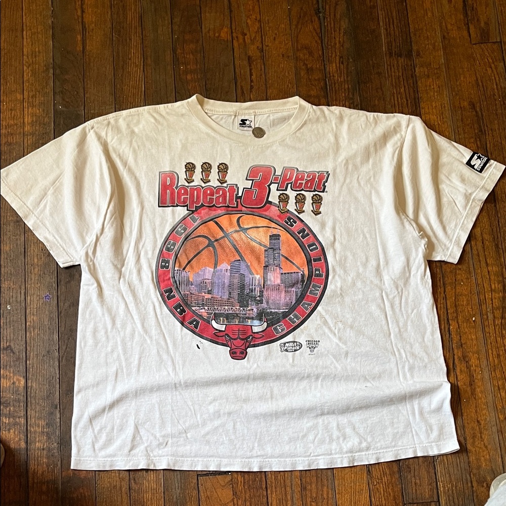 Vintage Chicago Bulls 3Peat 1998 starter T-shirt